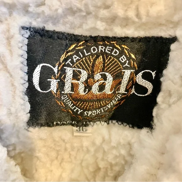 Grais Sherpa lined plaid coat VINTAGE -“yellowjackets-ish” - Picture 7 of 12